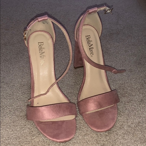 Pink suede heels - Picture 2 of 4